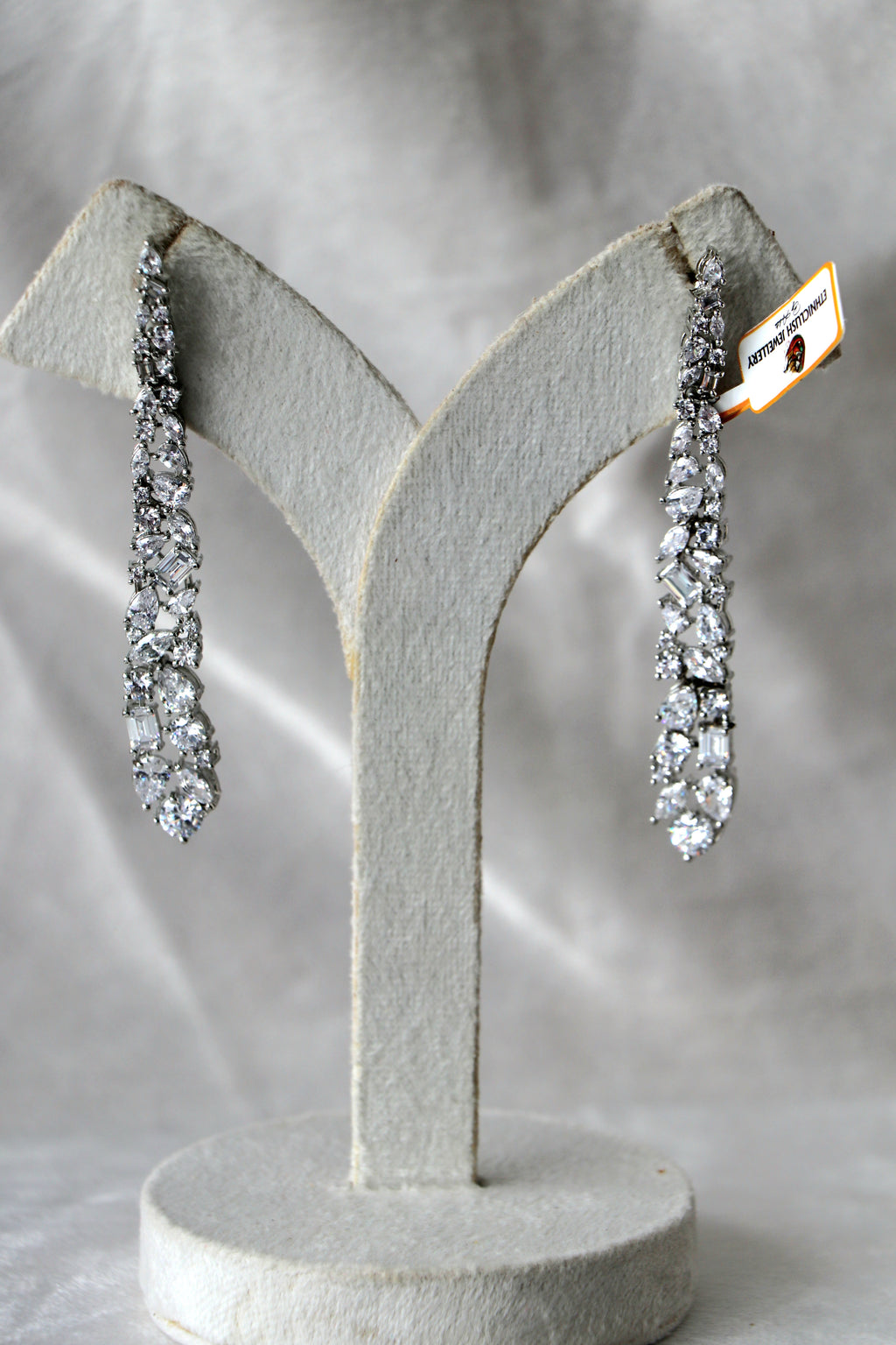Crystal Cascade Statement Earrings