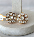 Polki Petal Cluster Earrings