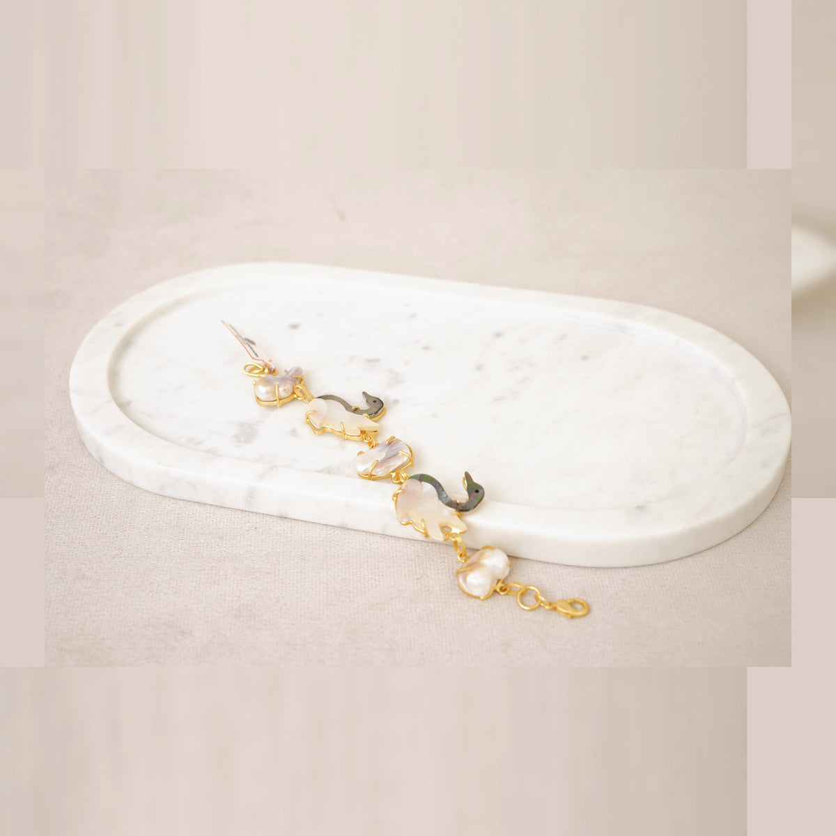 Mother of Pearl Bird Bracelet - Design D