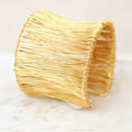 Gold Wire Wrap Statement Cuff