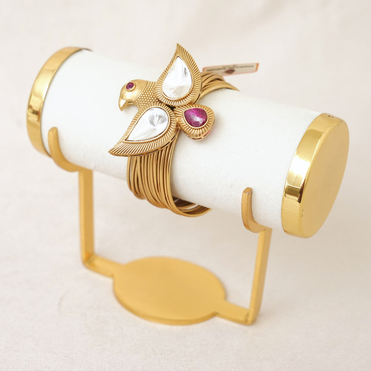 Kundan Bird Statement Cuff