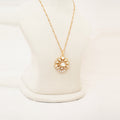 Kundan Polki Floral Pendant Necklace Set