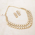 Two-Layer Kundan Polki Halo Necklace Set