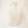 Freshwater Pearl Three-Strand Long Necklace