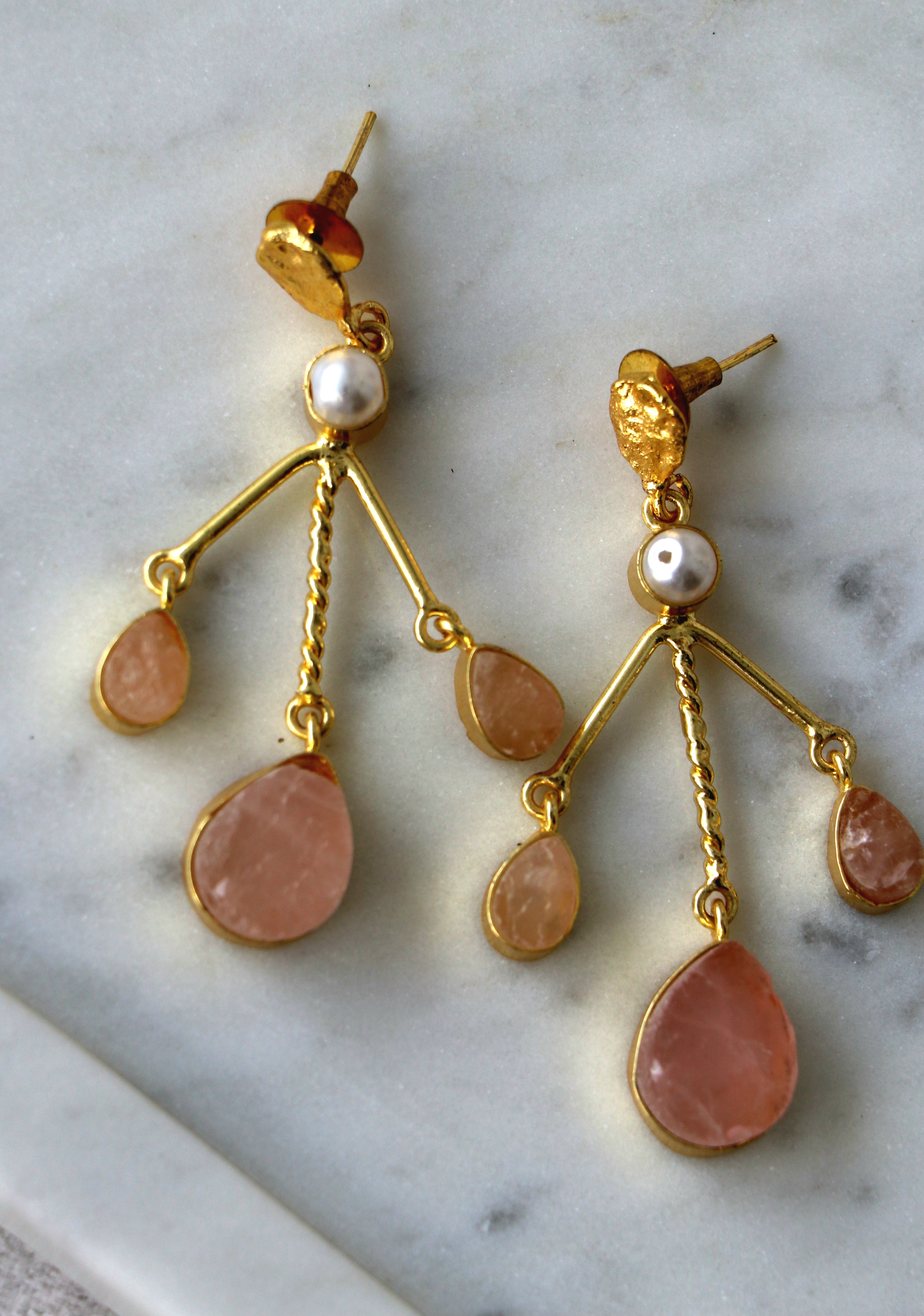 Gemstone Branch Earrings
