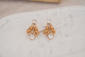 Gold Elephant Motif Stud Earrings