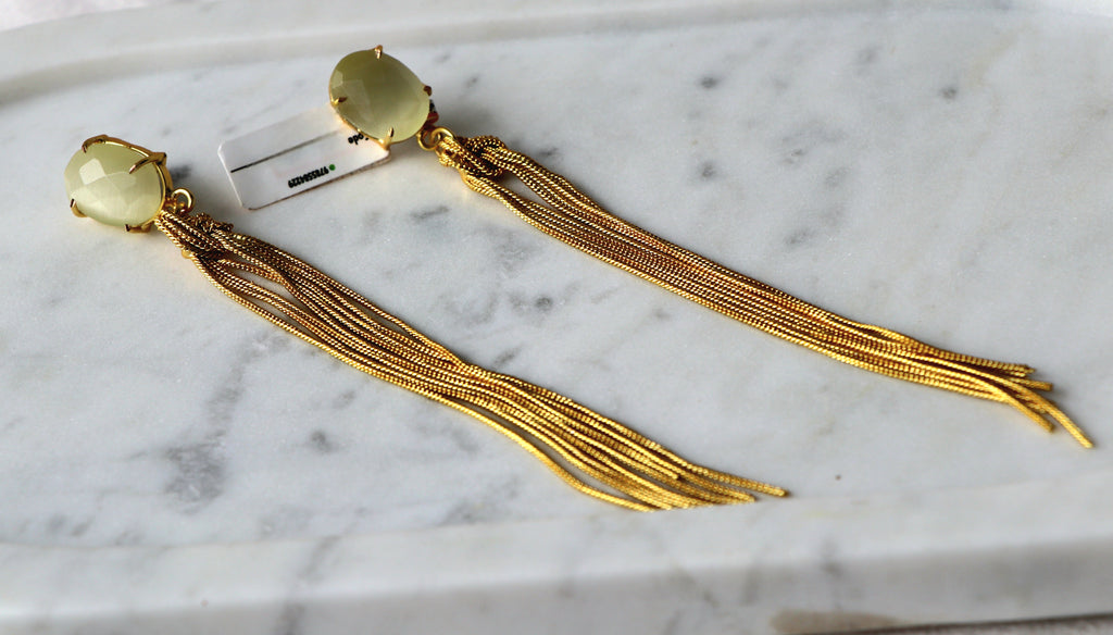 Stone Cascade Earrings