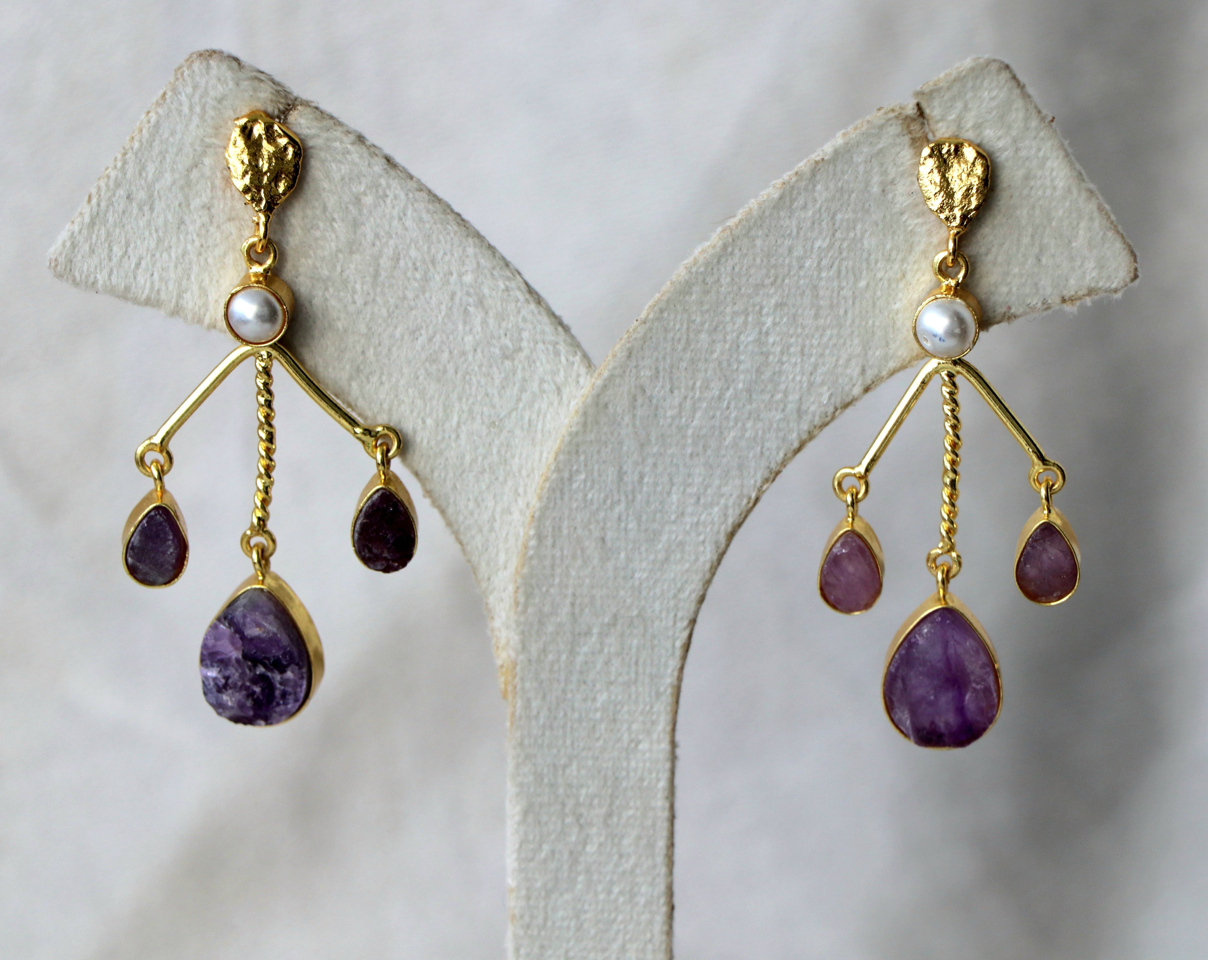 Gemstone Branch Earrings