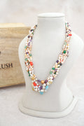 Earthly Mosaic Multi Strand Necklace