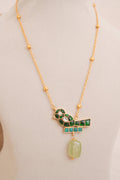 Artisanal Jadau Kundan Bird Pendant Necklace