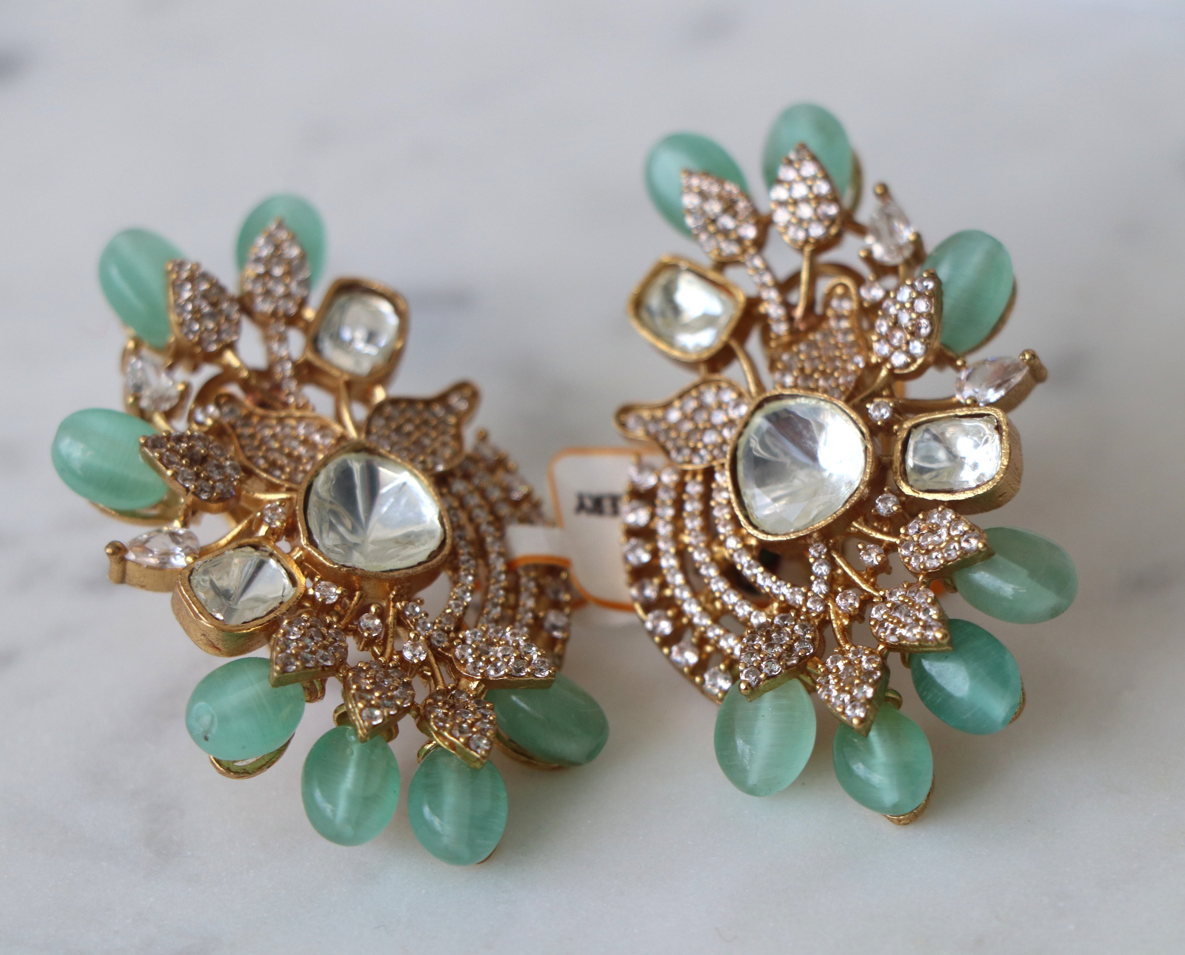 Chalcedony Bloom Statement Earrings