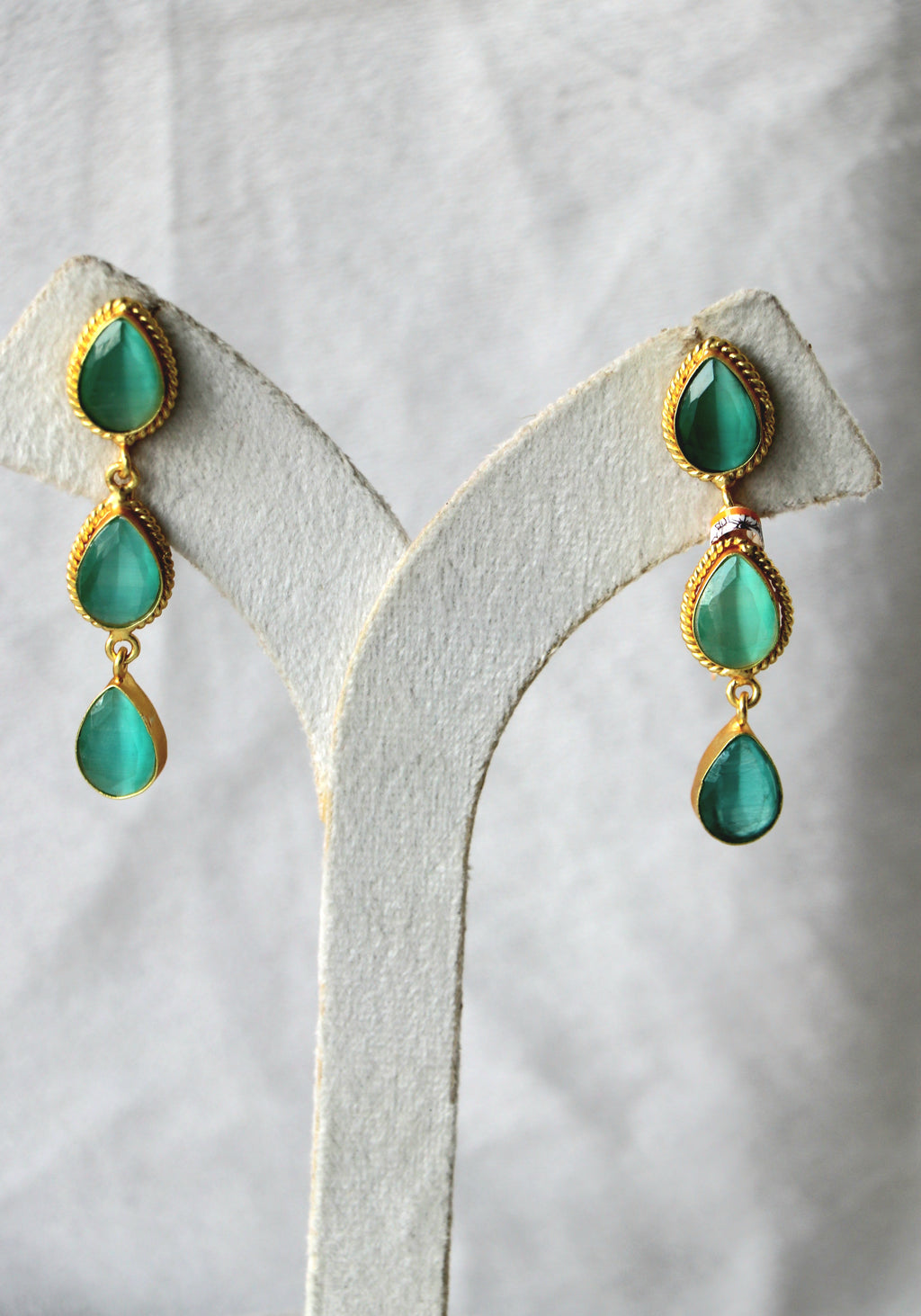 Emerald Cascade Earrings
