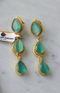 Emerald Cascade Earrings