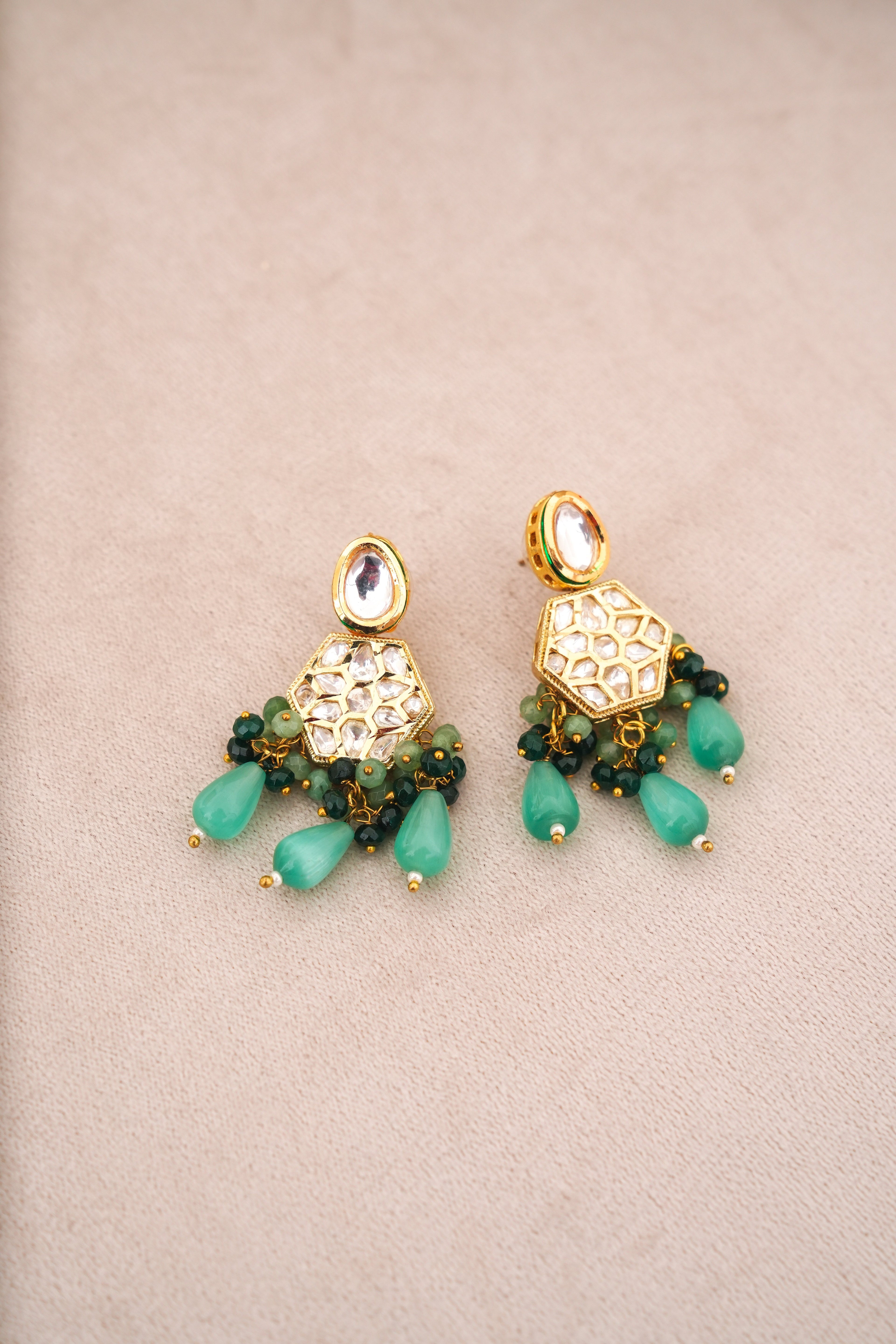 Emerald Cascade Statement Set