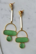 Emerald Harmony Drop Earrings