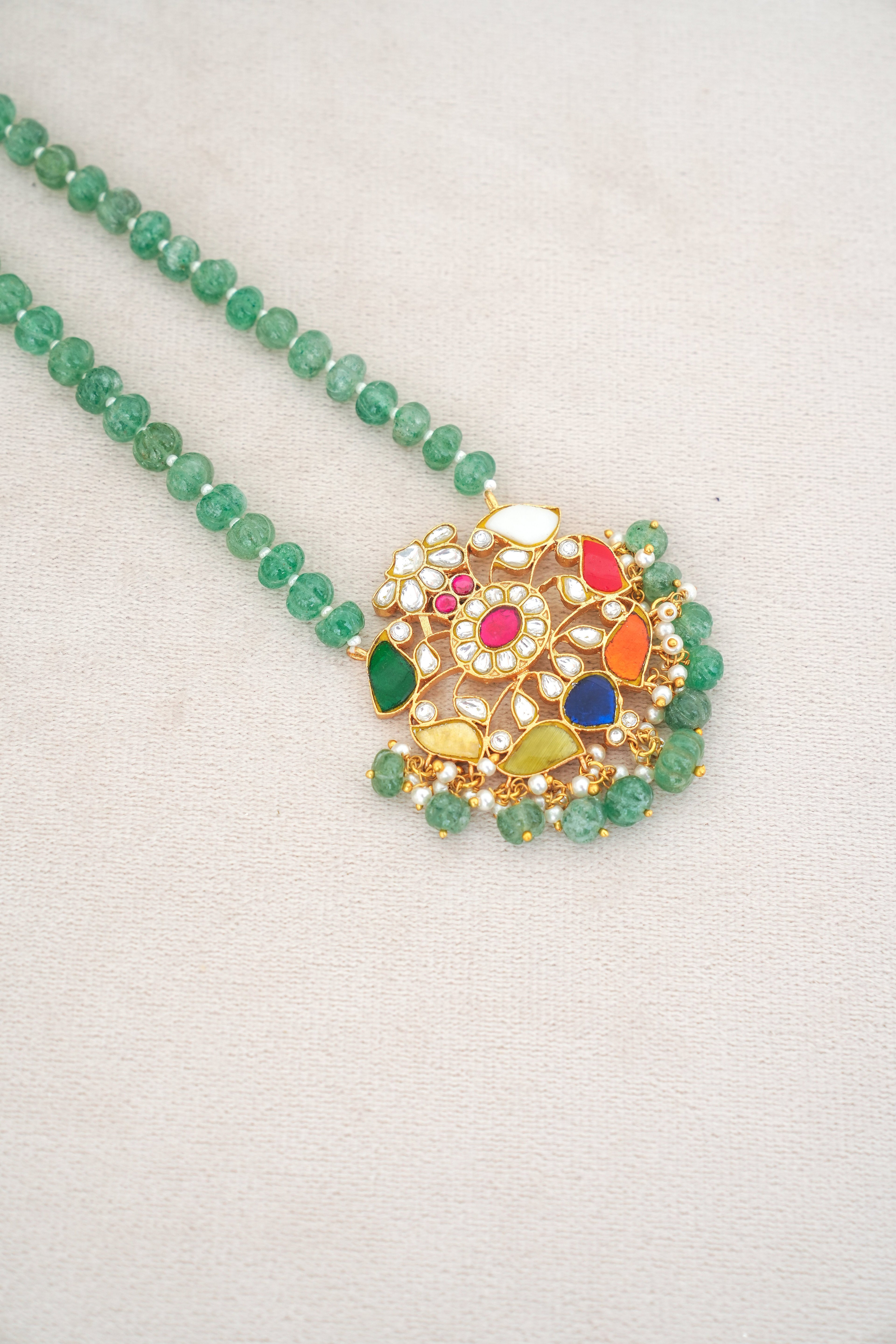 Emerald Lotus Statement Set