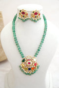 Emerald Lotus Statement Set