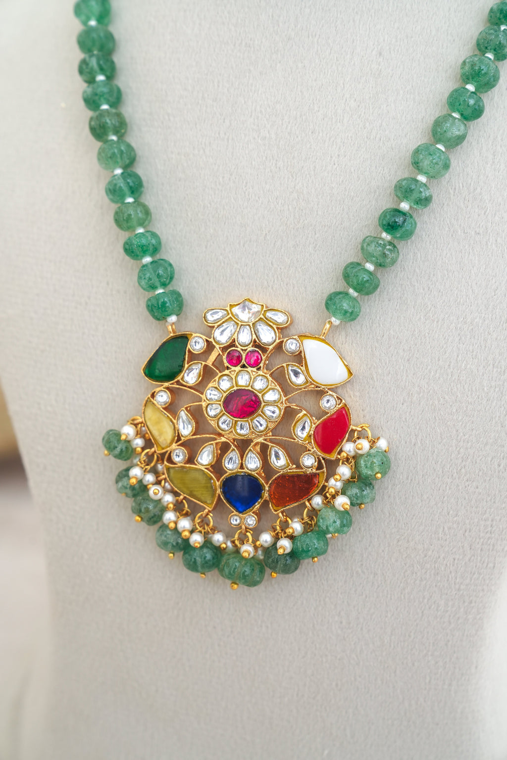 Emerald Lotus Statement Set