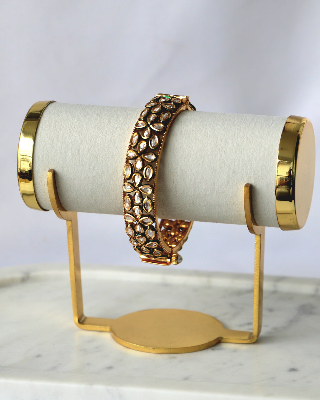 Floral Kundan Heritage Bangle