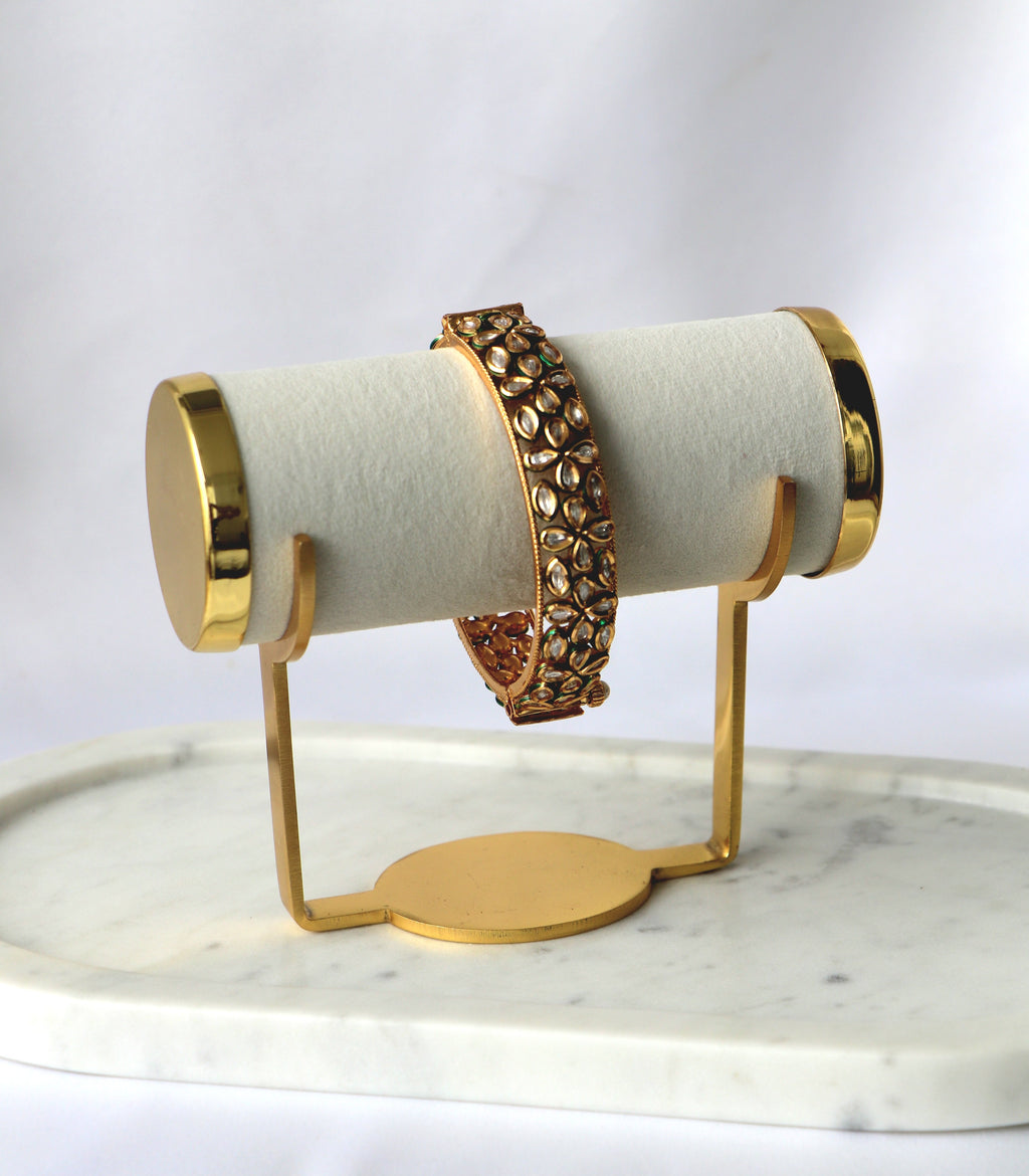 Floral Kundan Heritage Bangle