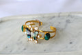 Emerald Reverie Butterfly Cuff Bracelet