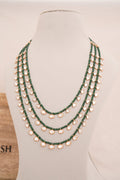 Imperial Emerald Polki Layered Rani Haar Necklace