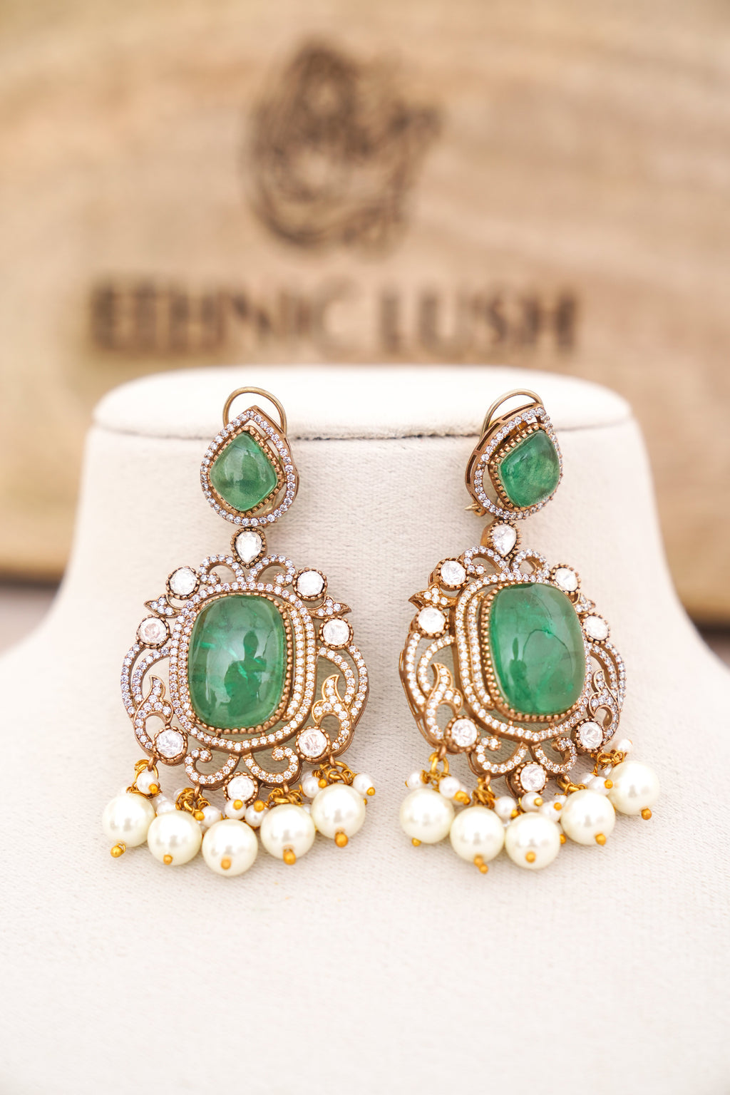 Emerald Reverie  Ruby Choker Set