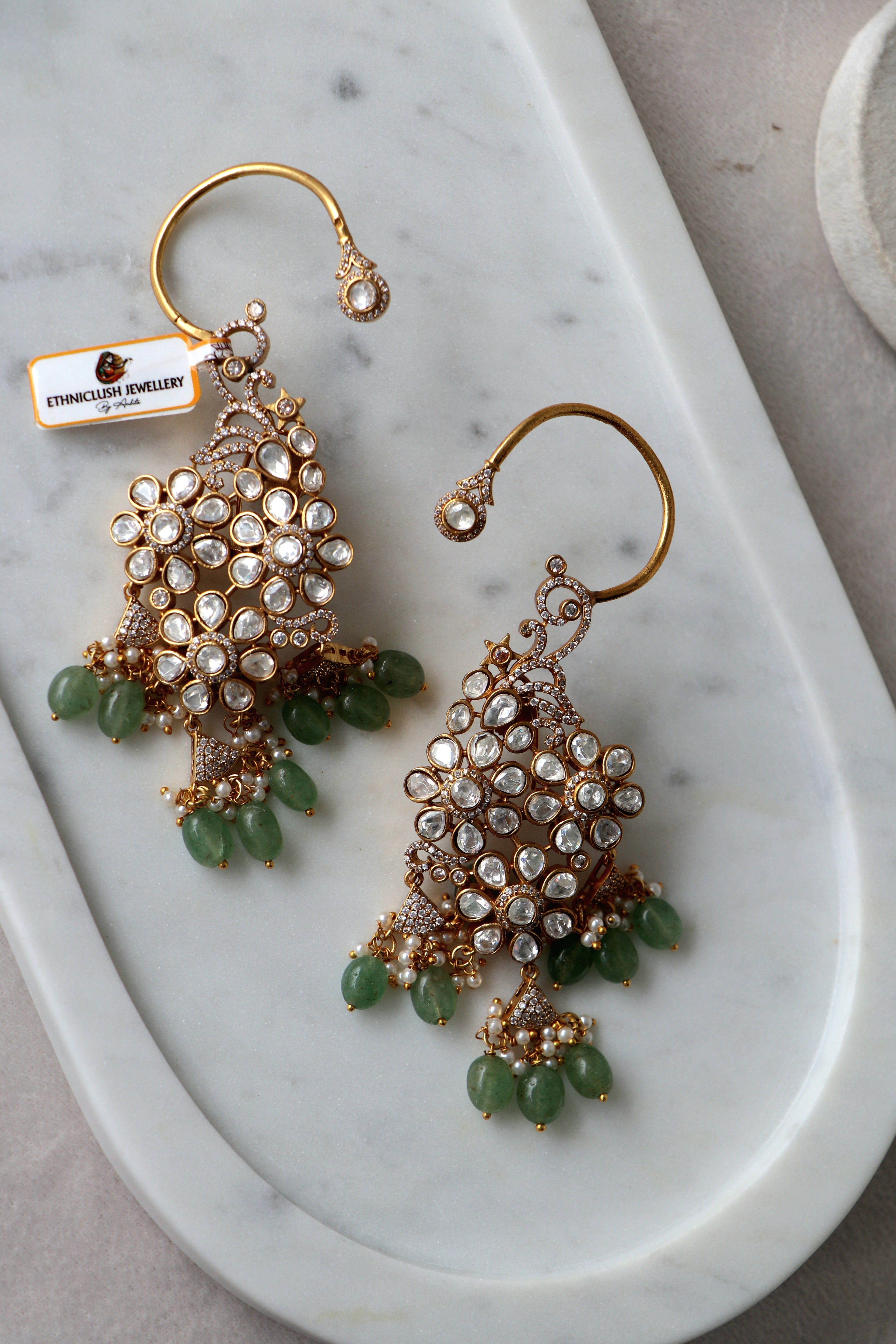 Emerald Reverie Statement Earrings