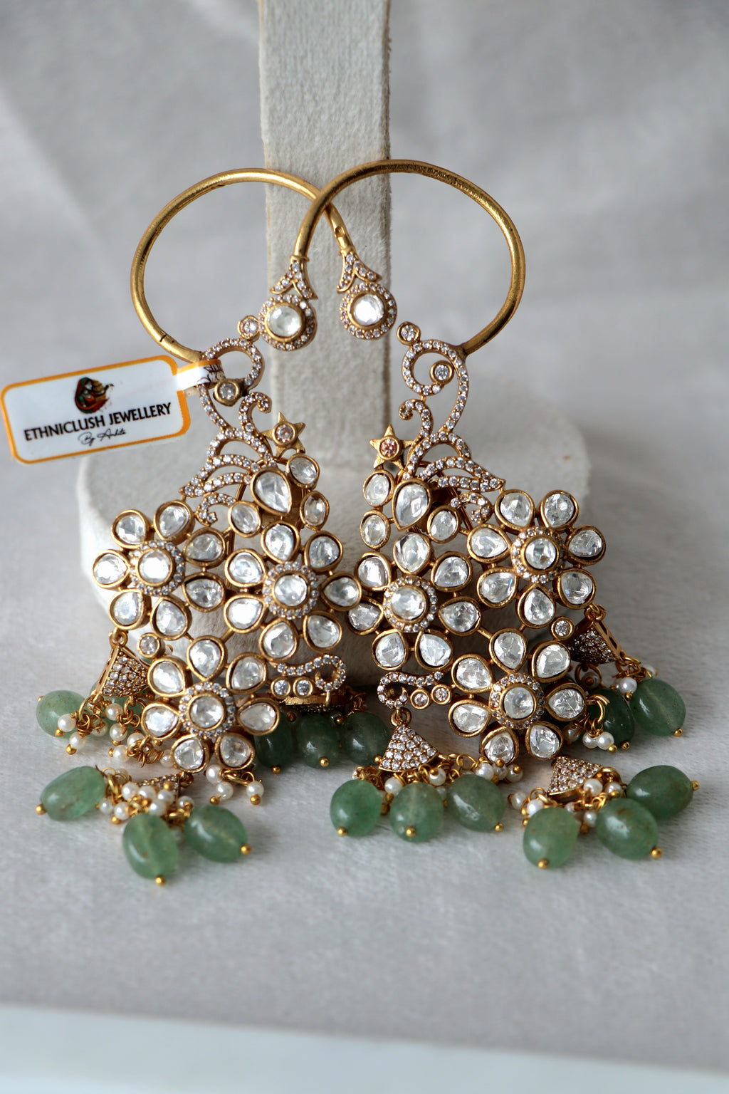 Emerald Reverie Statement Earrings