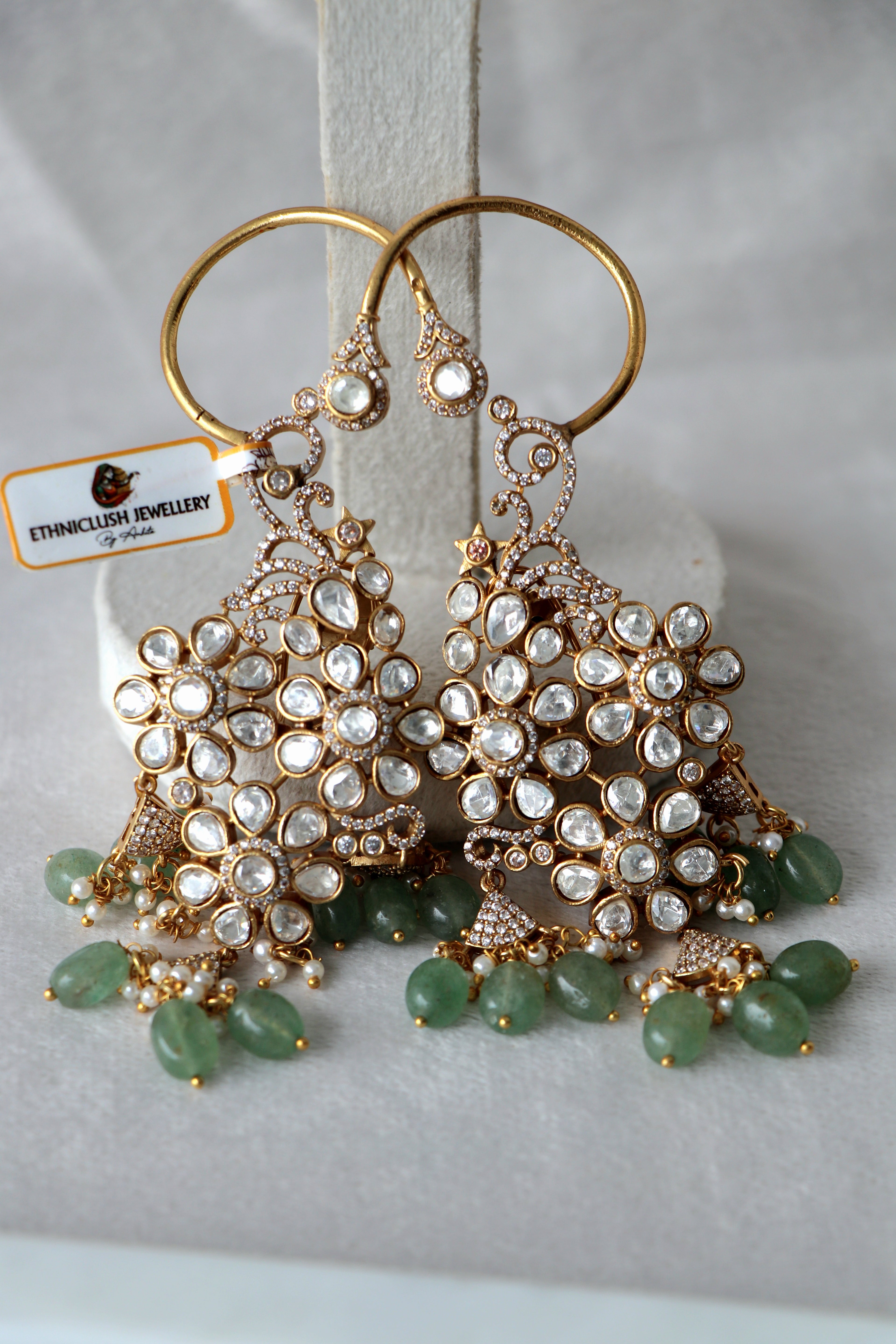 Emerald Reverie Statement Earrings
