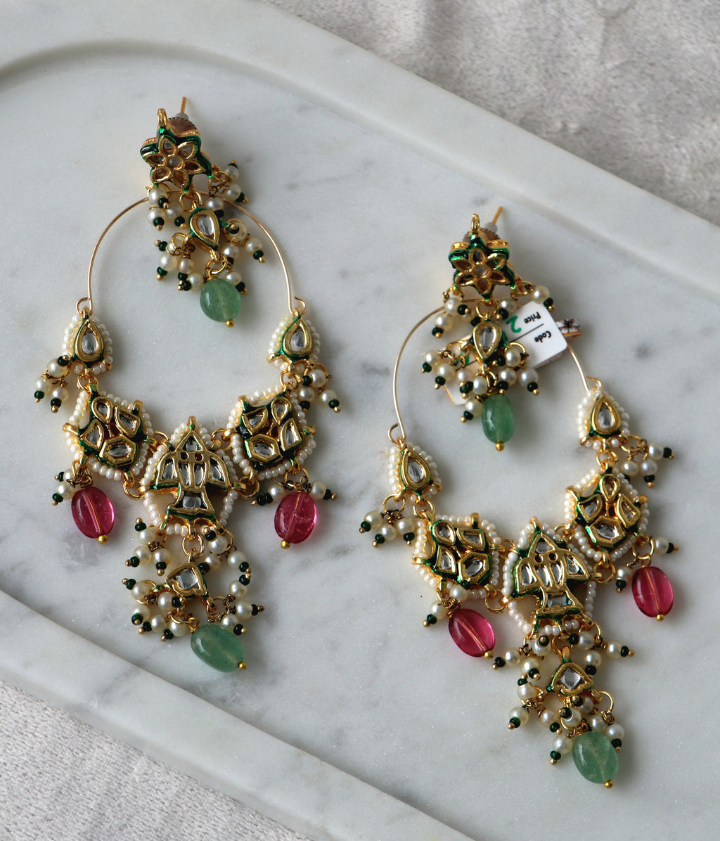 Chandbali Cascade Earrings