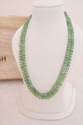 Natural Prehnite Pumpkin Bead Necklace