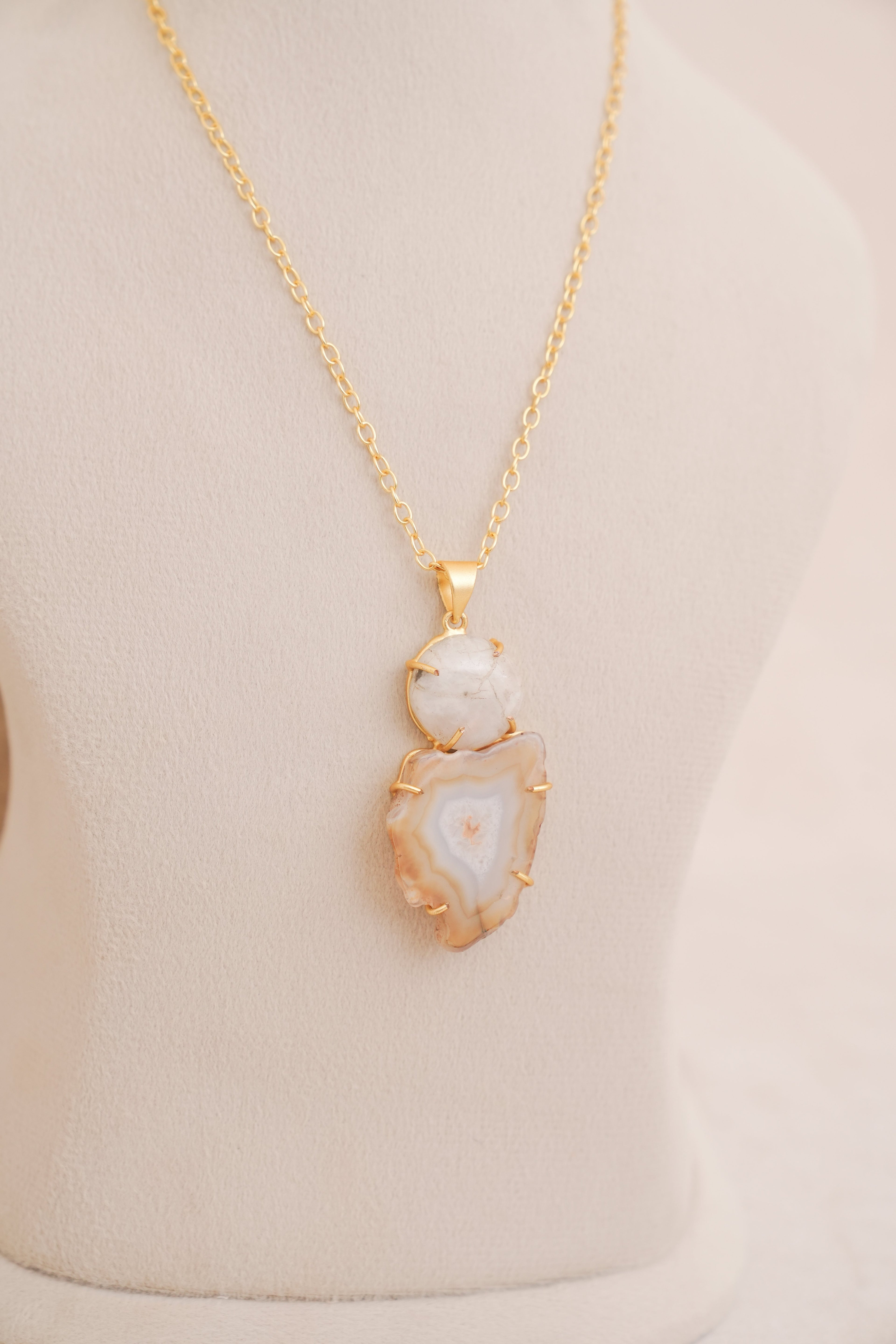Geode Essence Pendant Necklace