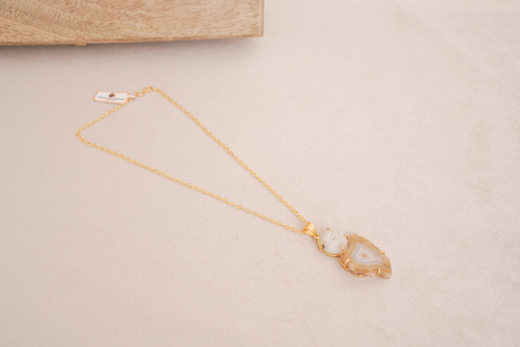 Geode Essence Pendant Necklace