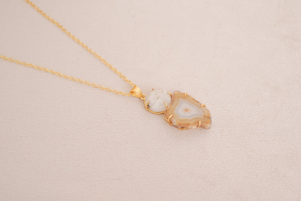 Geode Essence Pendant Necklace