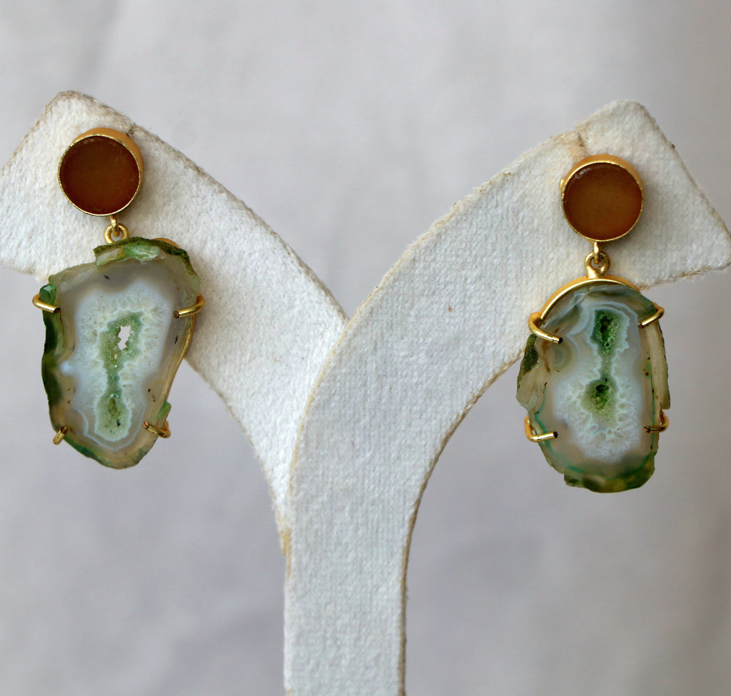 Agate Drop Earrings
