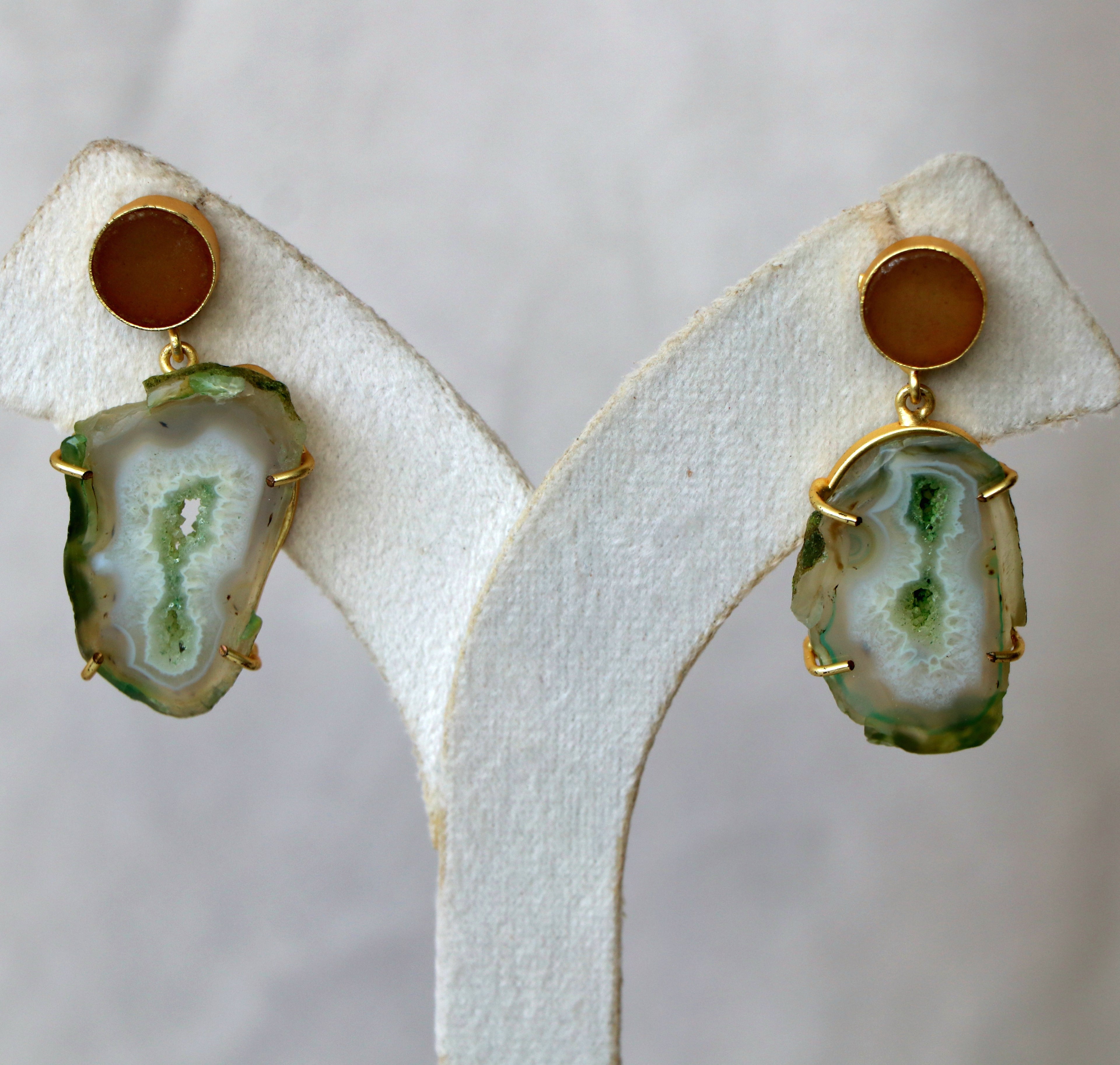 Agate Drop Earrings