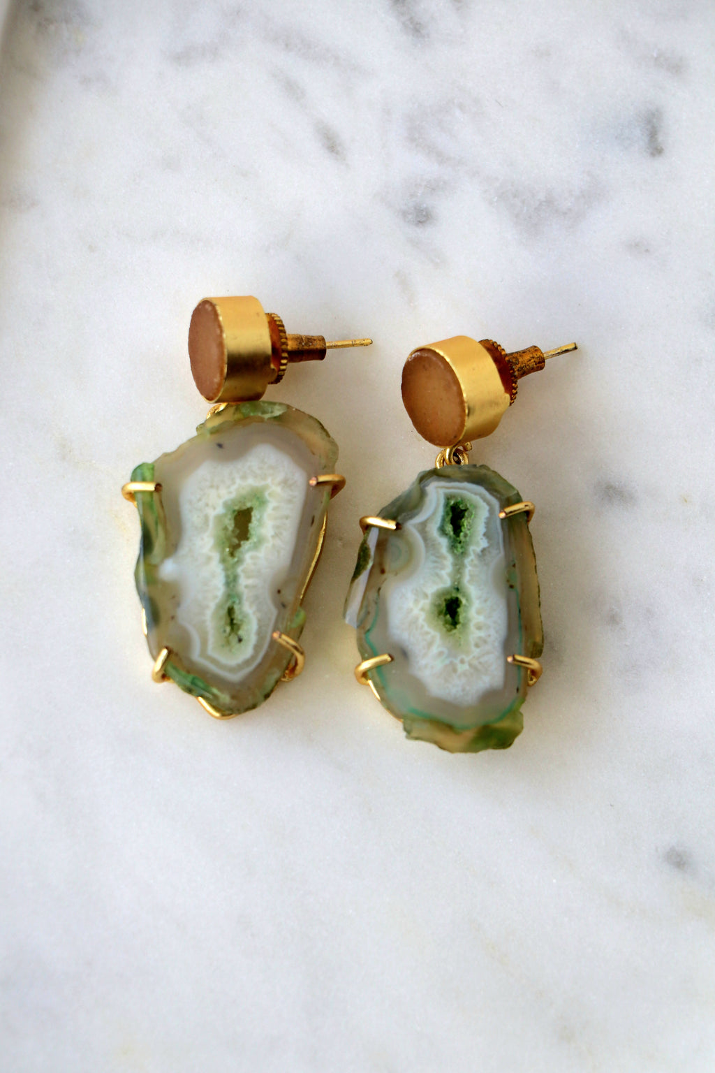 Agate Drop Earrings