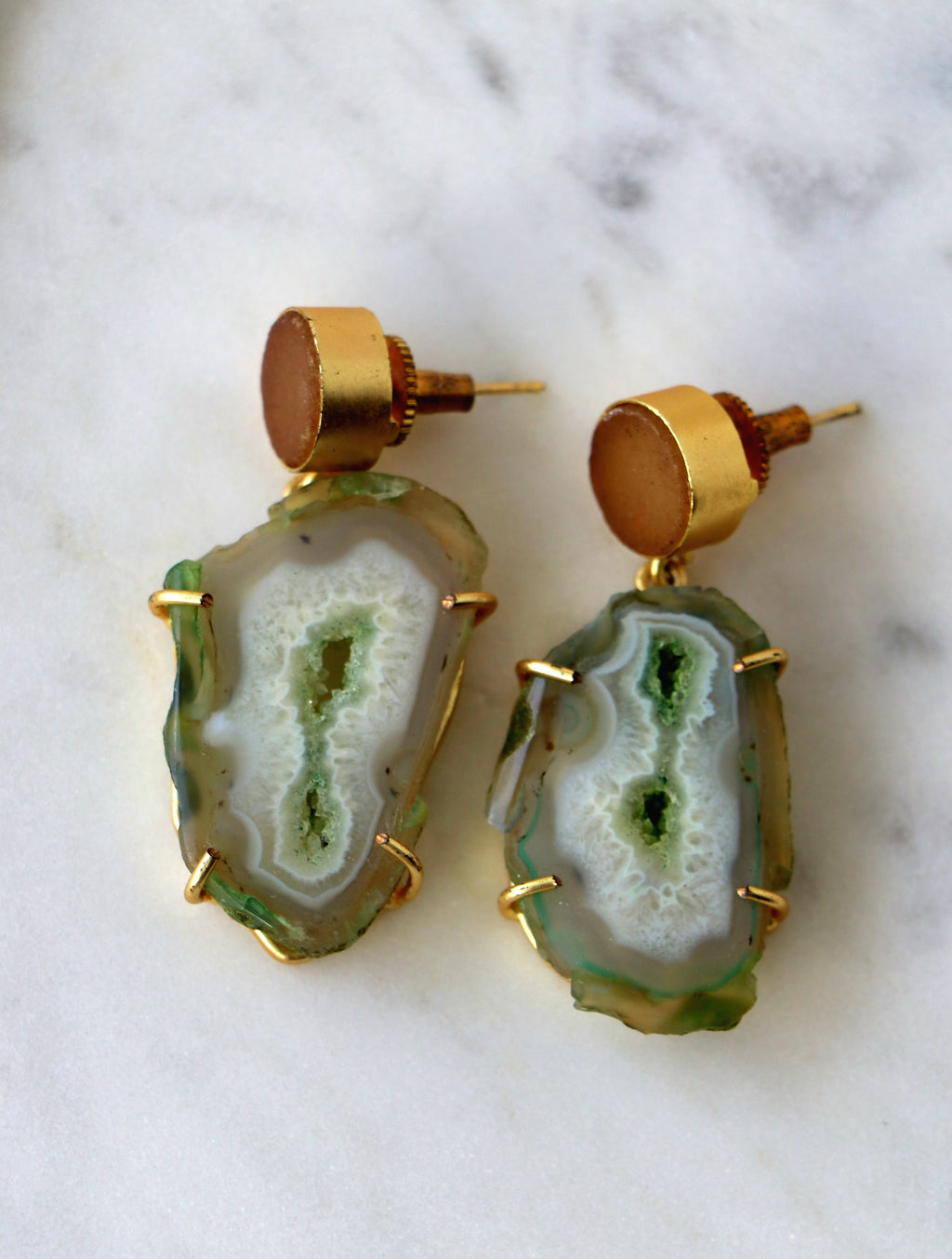 Agate Drop Earrings