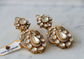 Gilded Bloom Teardrop Earrings