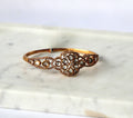 Gilded Antique Gold Floral Polki Bangle