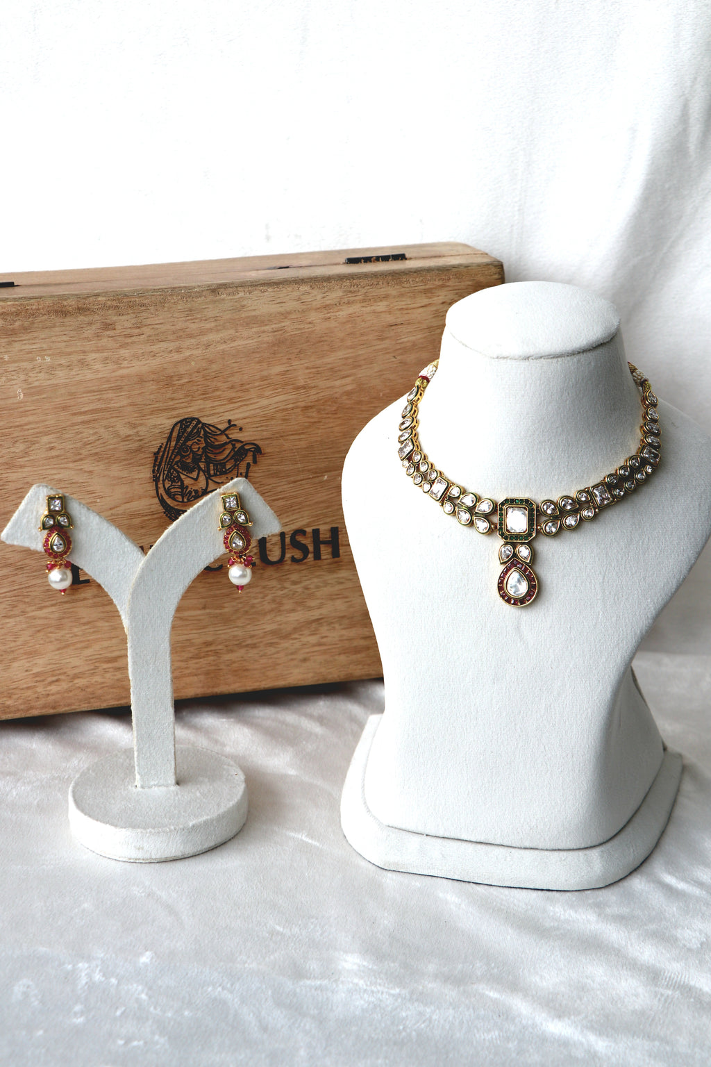 Kundan Ruby Choker Set