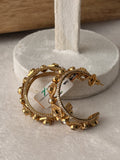 Golden Geometric  Hoop Earrings