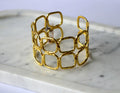 Golden Geometry Cuff Bracelet