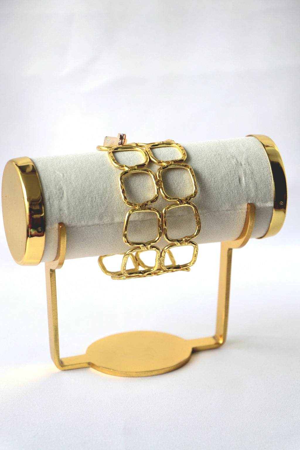Golden Geometry Cuff Bracelet