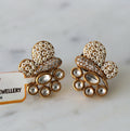 Golden Pearl Bloom Earrings