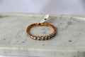 Golden Radiance Tennis Statement Bracelet