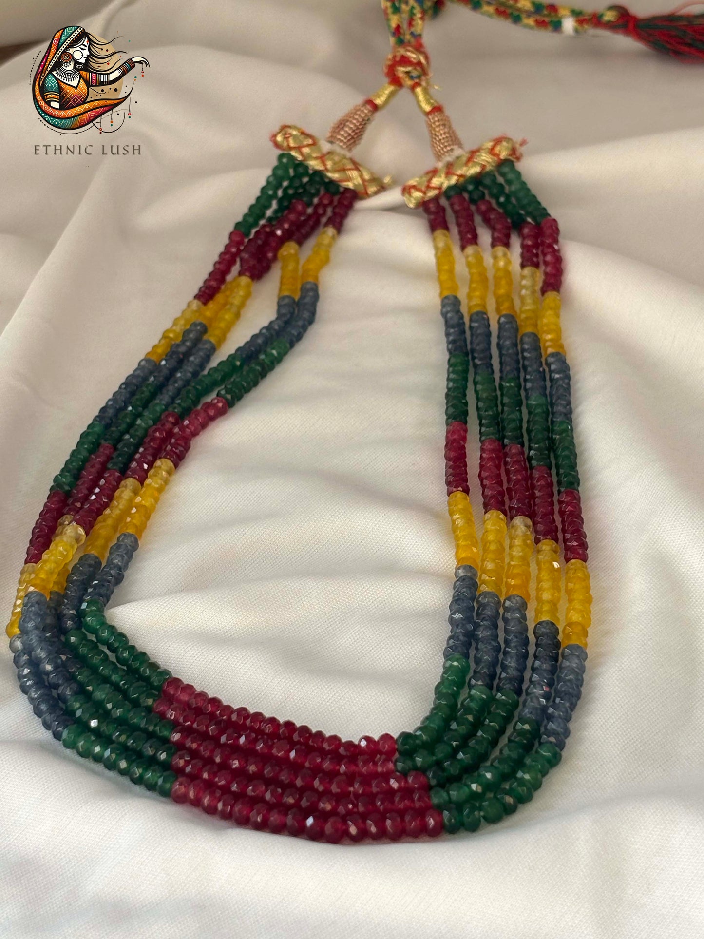 Multicolor Beaded Layered Necklace