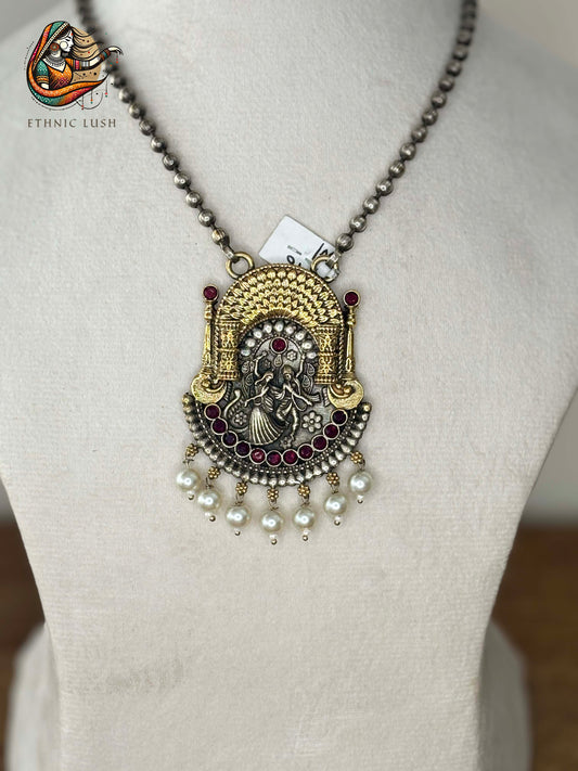 Traditional Temple Pendant Necklace