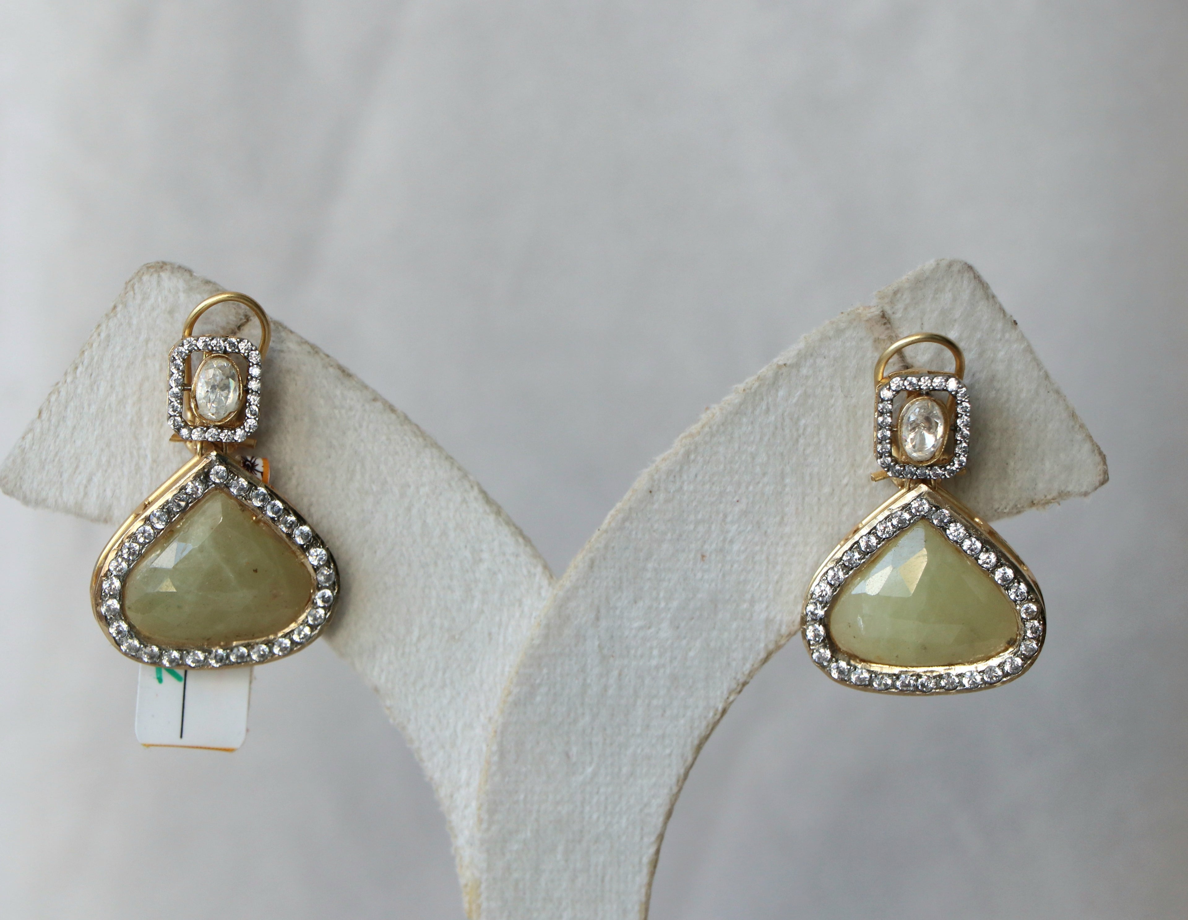 Sapphire Whisper Teardrop Earrings